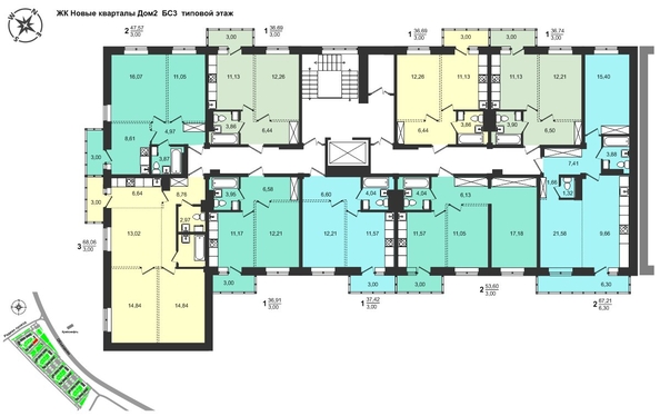 
  Продается 1-комн. квартира, 36.74 м², ЖК Новые кварталы, дом 2
. Фото 4.