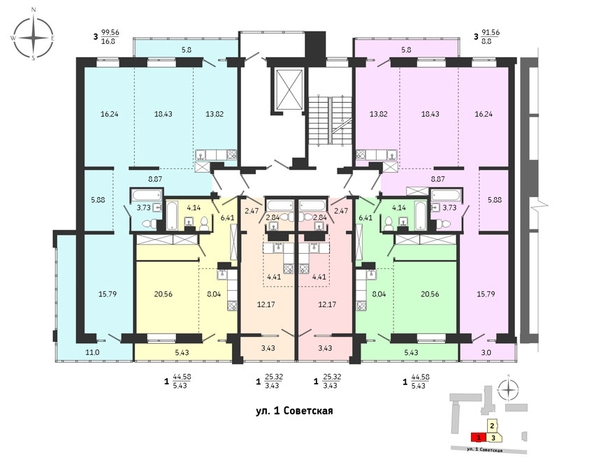 
  Продается 3-комн. квартира, 99.56 м², ЖК Суворов
. Фото 7.