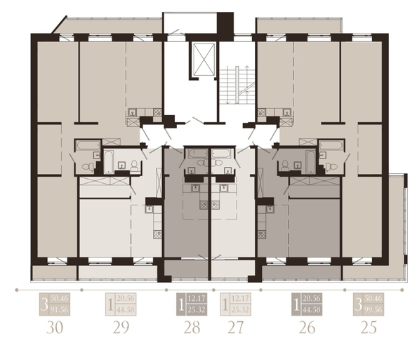
  Продается 3-комн. квартира, 99.56 м², ЖК Суворов
. Фото 1.