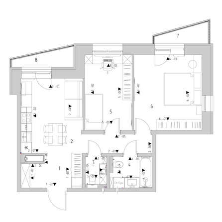 
  Продается 2-комн. квартира, 61.1 м², ЖК Квартал Стрижи, 2 очередь
. Фото 17.