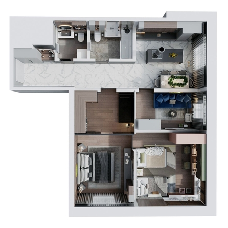 
  Продается 3-комн. квартира, 78.88 м², ЖК Стрижи Сити, блок-секции 6,7
. Фото 1.