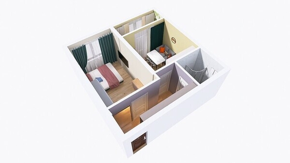 
  Продается 1-комн. квартира, 37.9 м², ЖК Юго-Западный, дом 17
. Фото 14.