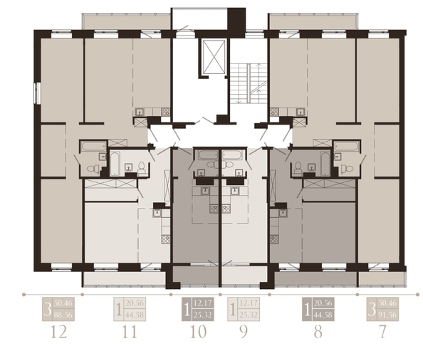 
  Продается 3-комн. квартира, 91.56 м², ЖК Суворов
. Фото 1.