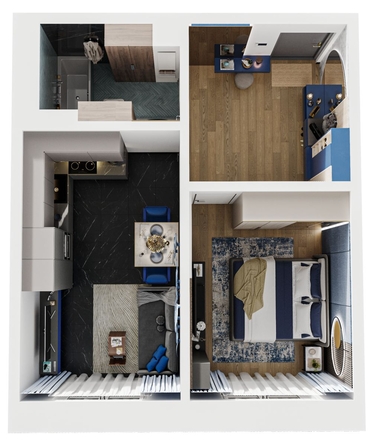 
  Продается 1-комн. квартира, 41.82 м², ЖК Стрижи Сити, блок-секции 6,7
. Фото 1.