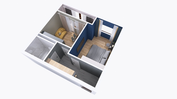 
  Продается 1-комн. квартира, 37.9 м², ЖК Юго-Западный, дом 17
. Фото 1.