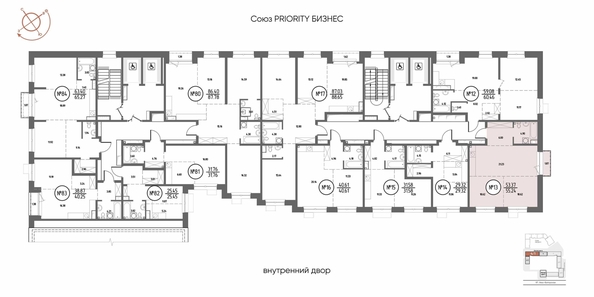 
  Продается 2-комн. квартира, 55.24 м², ЖК СОЮЗ ПРИОРИТИ МАХ, д. 4
. Фото 1.