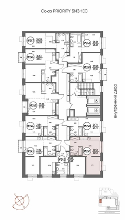 
  Продается 1-комн. квартира 30.51 м², в ЖК СОЮЗ ПРИОРИТИ МАХ, д. 4. Фото 2.
