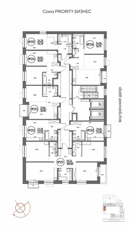 
  Продается студия 26.28 м², в ЖК СОЮЗ ПРИОРИТИ МАХ, д. 4. Фото 3.