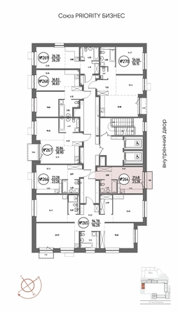 
  Продается студия 23.28 м², в ЖК СОЮЗ ПРИОРИТИ МАХ, д. 4. Фото 2.