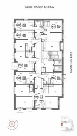 
  Продается студия 23.28 м², в ЖК СОЮЗ ПРИОРИТИ МАХ, д. 4. Фото 3.
