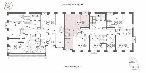
  Продается 3-комн. квартира, 90.59 м², ЖК СОЮЗ ПРИОРИТИ МАХ, д. 4
. Фото 1.