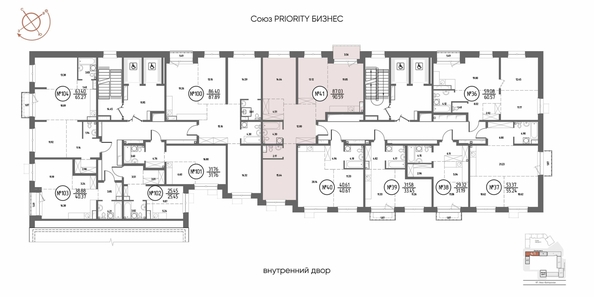 
  Продается 3-комн. квартира 90.59 м², в ЖК СОЮЗ ПРИОРИТИ МАХ, д. 4. Фото 1.