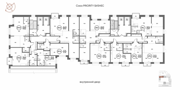 
  Продается 3-комн. квартира 82.76 м², в ЖК СОЮЗ ПРИОРИТИ МАХ, д. 4. Фото 2.