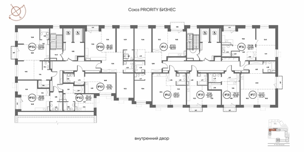 
  Продается студия 25.45 м², в ЖК СОЮЗ ПРИОРИТИ МАХ, д. 4. Фото 2.