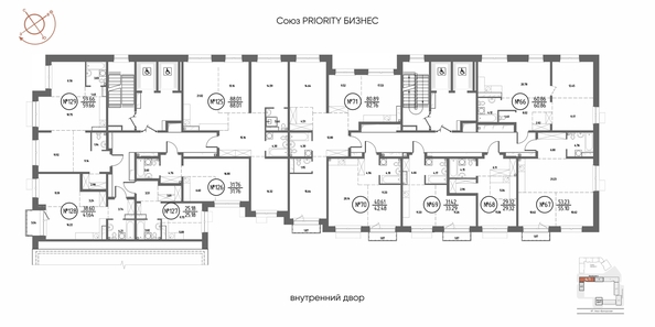 
  Продается студия 25.18 м², в ЖК СОЮЗ ПРИОРИТИ МАХ, д. 4. Фото 2.