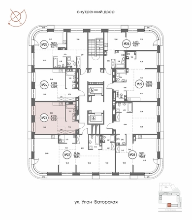 
  Продается 1-комн. квартира, 42.1 м², ЖК СОЮЗ ПРИОРИТИ МАХ, д. 3
. Фото 3.