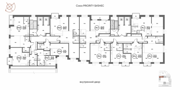 
  Продается 1-комн. квартира 41.64 м², в ЖК СОЮЗ ПРИОРИТИ МАХ, д. 4. Фото 2.