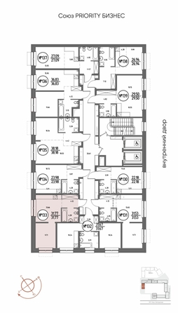
  Продается 1-комн. квартира, 31.77 м², ЖК СОЮЗ ПРИОРИТИ МАХ, д. 4
. Фото 3.