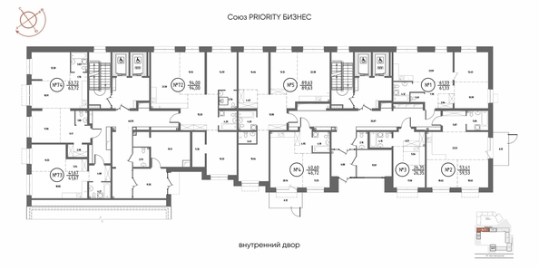 
  Продается 1-комн. квартира 46.72 м², в ЖК СОЮЗ ПРИОРИТИ МАХ, д. 4. Фото 2.