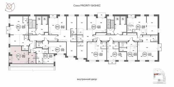 
  Продается 1-комн. квартира, 40.36 м², ЖК СОЮЗ ПРИОРИТИ МАХ, д. 4
. Фото 1.