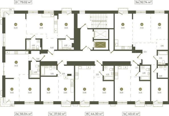 
  Продается 2-комн. квартира, 79.02 м², ЖК Верба
. Фото 1.