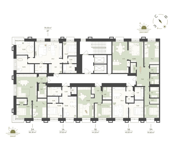 
  Продается 3-комн. квартира 91.8 м², в ЖК Верба. Фото 2.
