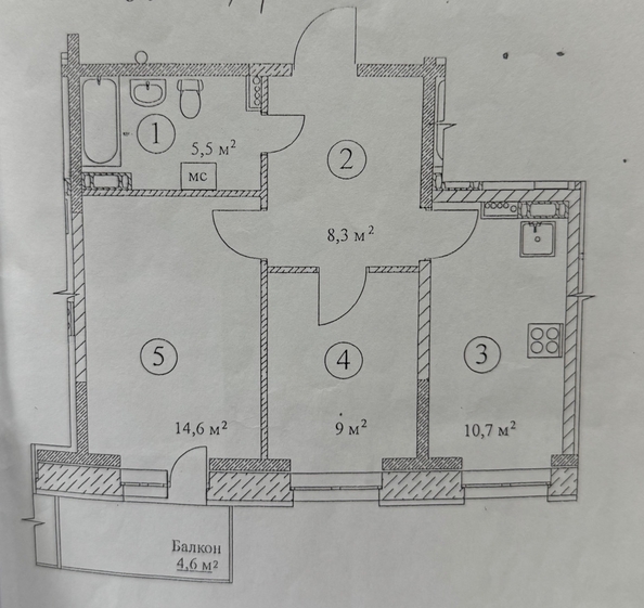 
  Продается 2-комн. квартира, 48.1 м², ЖК Рассвет, б/с 1,2
. Фото 17.