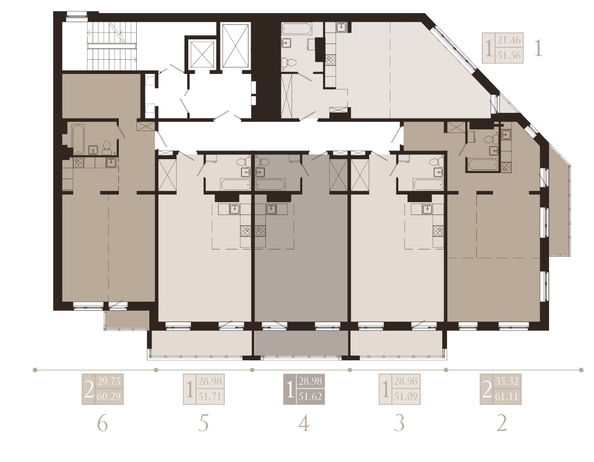 
  Продается 2-комн. квартира 60.29 м², в ЖК Суворов. Фото 4.