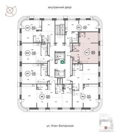 
  Продается 2-комн. квартира 58.93 м², в ЖК СОЮЗ ПРИОРИТИ МАХ, д. 3. Фото 1.