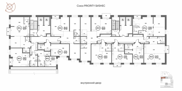 
  Продается 2-комн. квартира 65.27 м², в ЖК СОЮЗ ПРИОРИТИ МАХ, д. 4. Фото 1.