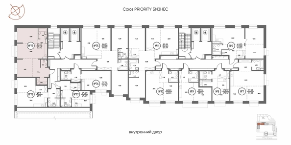 
  Продается 2-комн. квартира 63.4 м², в ЖК СОЮЗ ПРИОРИТИ МАХ, д. 4. Фото 9.