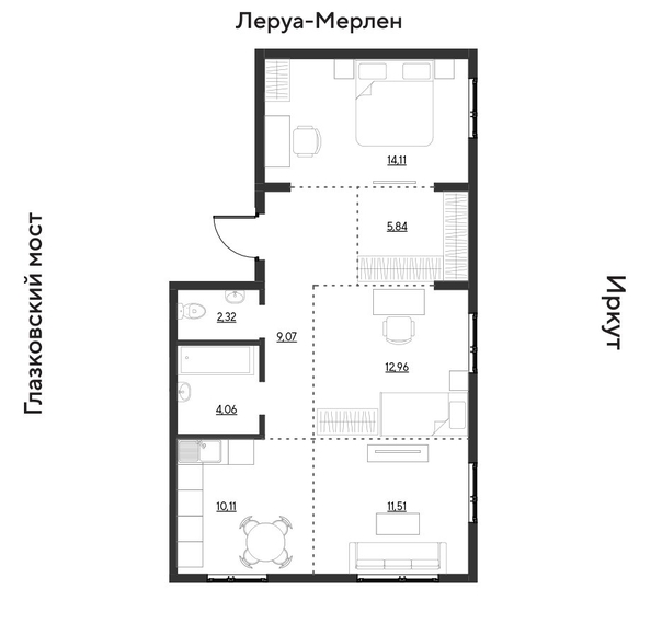 
  Продается 3-комн. квартира 69.97 м², в ЖК Затон, блок-секция 3. Фото 1.