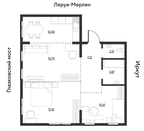 
  Продается 3-комн. квартира 67.22 м², в ЖК Затон, блок-секция 3. Фото 1.