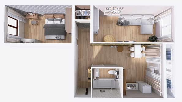 
  Продается 2-комн. квартира 71.7 м², в ЖК Юго-Западный, дом 17. Фото 1.
