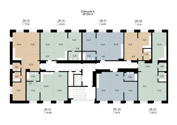 
  Продается 2-комн. квартира 64.8 м², в ЖК ВЕКТОР премиум-квартал, дом 2. Фото 3.