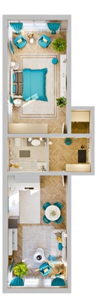 
  Продается 2-комн. квартира 64 м², в ЖК Клубный дом РиверАнг. Фото 2.