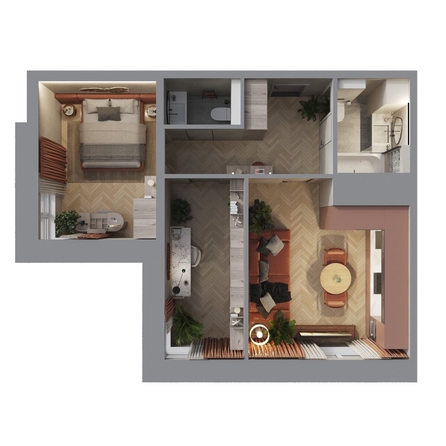 
  Продается 2-комн. квартира 54.2 м², в ЖК Квартал Стрижи, 3 очередь, дом 1. Фото 1.