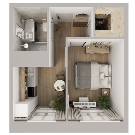 
  Продается 1-комн. квартира 35.3 м², в ЖК Квартал Стрижи, 3 очередь, дом 1. Фото 1.