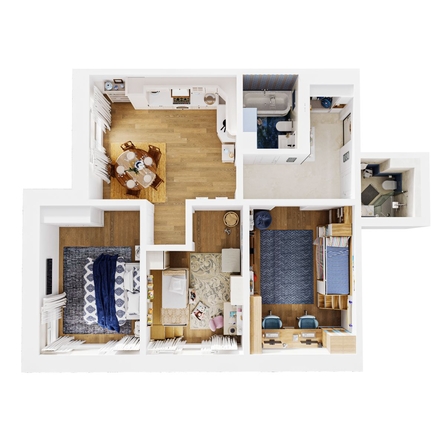 
  Продается 3-комн. квартира 90.25 м², в ЖК Стрижи Сити, блок-секции 6,7. Фото 3.