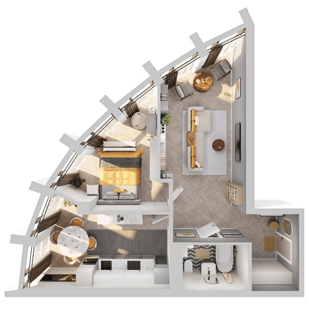 
  Продается 2-комн. квартира 63.16 м², в ЖК Звезды, дом 2. Фото 2.