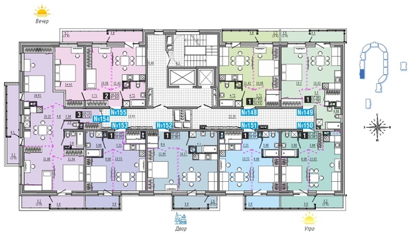 
  Продается 3-комн. квартира 76.16 м², в ЖК Первый Ленинский квартал, Дом 6. Фото 20.