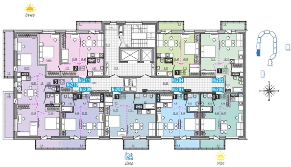 
  Продается 3-комн. квартира 76.89 м², в ЖК Первый Ленинский квартал, Дом 6. Фото 20.