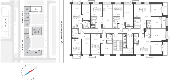 
  Продается 1-комн. квартира 40.42 м², в ЖК СОЮЗ Приорити, дом 2. Фото 1.