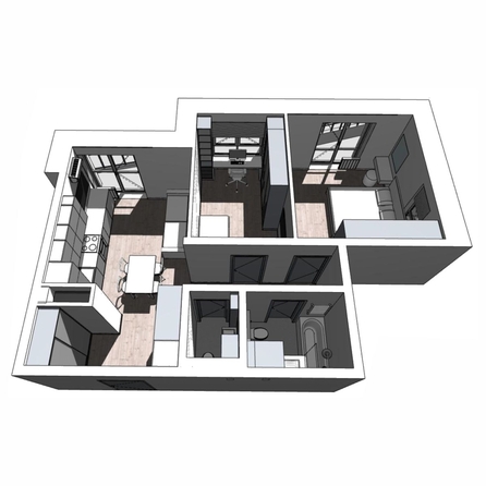 
  Продается 2-комн. квартира 60.8 м², в ЖК Квартал Стрижи, 2 очередь. Фото 3.