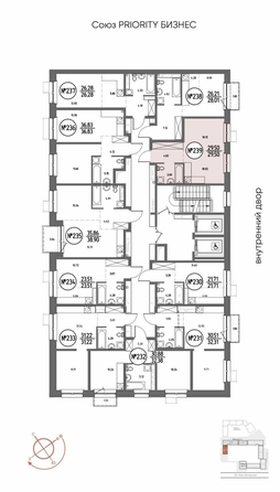 
  Продается 1-комн. квартира 29.5 м², в ЖК СОЮЗ ПРИОРИТИ МАХ, д. 4. Фото 16.