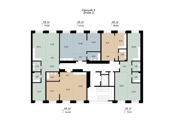 
  Продается 1-комн. квартира 38.86 м², в ЖК ВЕКТОР премиум-квартал, дом 1. Фото 5.