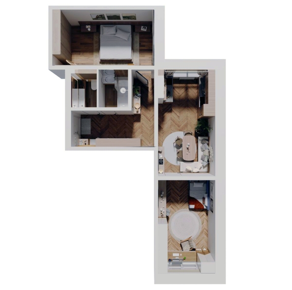 
  Продается 2-комн. квартира 65.6 м², в ЖК Стрижи Сити, блок-секции 6,7. Фото 1.