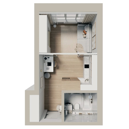 
  Продается 1-комн. квартира 25.7 м², в ЖК Стрижи Сити, блок-секции 6,7. Фото 1.