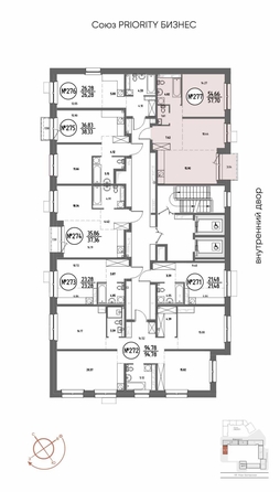 
  Продается 2-комн. квартира 57.7 м², в ЖК СОЮЗ ПРИОРИТИ МАХ, д. 4. Фото 14.