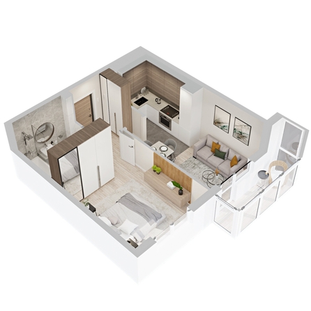 
  Продается 1-комн. квартира 40.1 м², в  ЖиВой комплекс на Кузьмихе. Фото 1.
